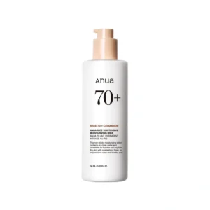 Loção Facial Anua Rice 70+ Ceramide Intensive Mosturizing Milk 150 ml