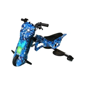 Triciclo Elétrico Audisat Moto TE-8MX 8 Bluetooth Speaker - Camouflaged Blue (1 Mês de Garantia)
