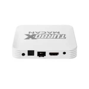 Receptor FTA Audisat Turbo X Macan IPTV com Wi-Fi de 16GB 2GB RAM - Branco (1 Ano de Garantia)
