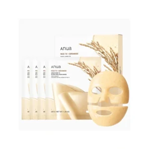 Máscara Facial Anua Rice 70 Glow Collagen - 4 Unidades