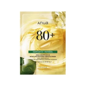 Máscara Facial Anua Heartleaf 80+ Panthenol Moisture Soothing - 1 Unidade