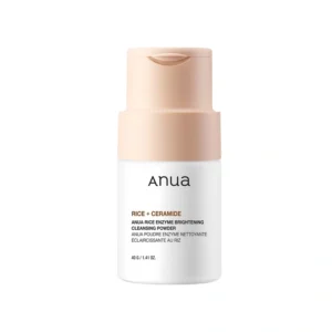 Limpador Facial em Pó Anua Rice + Ceramide Enzyme Brightening Cleansing Powder de 40 g