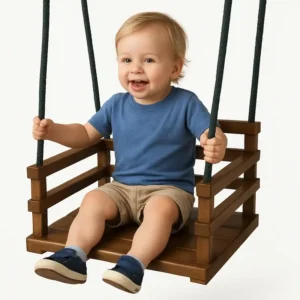 Balanço Cadeirinha Infantil Suspenso Madeira Quintal Jardim