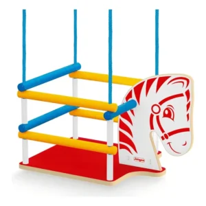 Balanço Infantil Madeira Cavalinho Cor Colorido