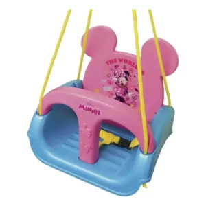 Balanço Infantil Minnie Mouse 3 Em 1 Rosa Playground Xalingo