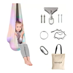 Balanço Sensorial Infantil Poliéster Arco-íris 280x150cm 60kg