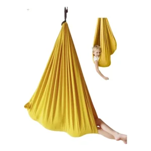 Balanço Sensorial Ninho Infantil De Teto E Camping Portátil Cor Dourado