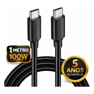 Cabo Carregador E Dados Turbo Usb Tipo C Duplo Para Samsung S25 Ultra S24 S23 Fe S22 S21 S20 Chromebook 4 Galaxy Book S Motorola Xiaomi 2 Pontas Usb-c Super Rápido 3a Blindado Dtim