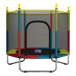Cama Elástica Infantil Doméstica Pula Pula 1,40m Com Rede