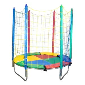 Cama Elástica Papibrink 1.5m Quadricolor com Rede Full Colors Premium