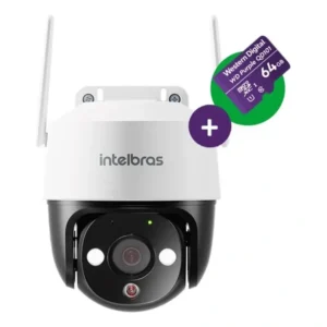 Câmera Inteligente Im7+3mp Com Microsd 64gb Intelbras