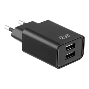 Carregador De Parede i2GO Com 2 Saídas Usb Entrada 100-240v Saída 5v-2,4a Preto