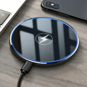 Carregador Sem Fio 15w Padrão Qi Para Smartphones Preto