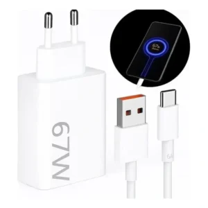 Carregador Turbo Genérico 67w Usb-c Para Xiaomi Redmi Note