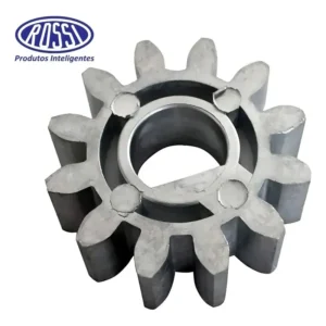 Coroa Rossi Engrenagem Externa Metal 12 Dentes Dz4 Dz3 Nova Cor Prateado