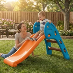 Escorregador infantil dobrável para crianças de plástico resistente