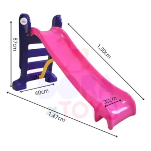Escorregador Medio 3 Degraus Infantil Max Confort Playtoykid Cor Rosa