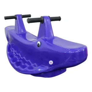 Gangorra Infantil Jacaré 2 Lugares Colorido Rapido Cor Lilás