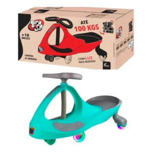 Gira Gira Car Candy Fenix Com Luz Nas Rodas, Verde Claro