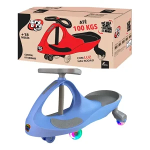 Gira-gira Car Candy Fenix Com Luz Nas Rodas, Azul Claro