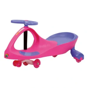Gira-gira Fenix Candy Rosa com Roxo para Crianças com Luz nas Rodas