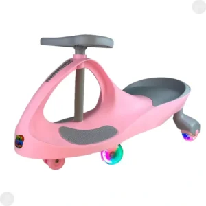 Gira-Gira Fenix Rosa-Claro com Luzes Para Crianças até 100 Kg