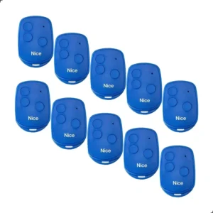 Kit 10 Controles Remotos Nice Linear 3TB 3 Botões 433,92MHz Alcance 100m