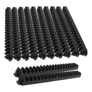 Kit 12pcs Gomo Cremalheira Nylon 50cm Garen Automação Cor Infinite Black