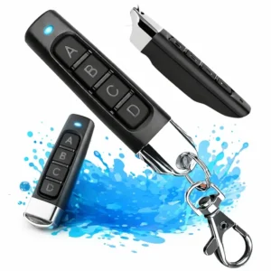 Kit 2 Controle Remoto Universal Codigo fixo Portão Eletrônico 433mhz Alarme 4 Botões Compatível Garen Ppa Central Motor Automático Longo Alcance Chaveiro Residencial Garagem Cancel