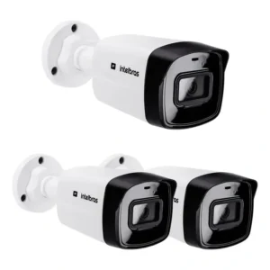 Kit 3 Câmeras Ip 2 Megas 30m Poe Vipc 1230 B G2 Intelbras Branco