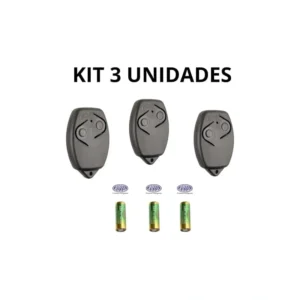 Kit 3 Controle Remoto Portão Eletrônico Rossi 433 Mhz Hcs