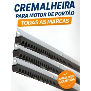 Kit 3 Cremalheira Residencial Leve Para Motor De Portão 1m