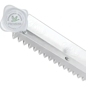 Kit 6 Metros Cremalheira Rossi Barra Dentada Branca Ouro