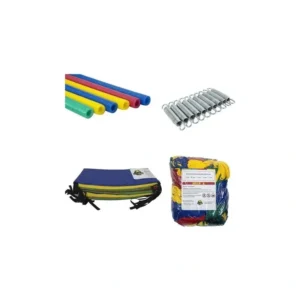 Kit de Acessórios Para Cama Elástica 2,44 m Com Rede e 10 Molas de 14 cm