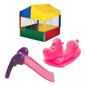 Kit Espaço Kids Piscina 1x1 Escorregador E Cachorrinho