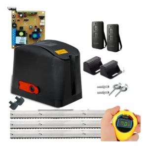 Kit Motor Portao Eletronico Garen 14hp 400kg 2controles 3m