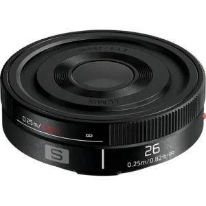 Lente Panasonic Lumix S 26mm f8 para Câmeras com Montagem em L, Preto