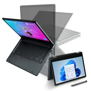 Notebook 2 em 1 Positivo Duo C8128E Intel Celeron N4500 Windows 11 Home 8GB RAM 128GB eMMC 11” LED HD IPS – Cinza