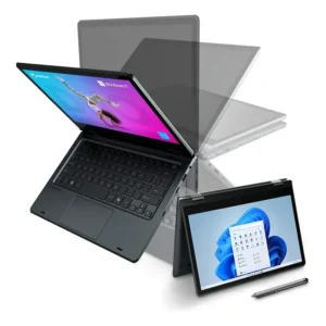 Notebook 2 em 1 Positivo Duo Intel Celeron N4500 4GB RAM 128GB SSD Windows 11 Home - Tela 11 HD IPS Touch com Caneta Capacitiva – Cinza