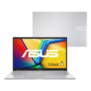 Notebook ASUS Vivobook 15 Intel Core i5 1334U 16GB Ram 1TB SSD Linux KeepOS Intel Iris Xe Tela 15,6 FHD Cool Silver - X1504VA-NJ2247