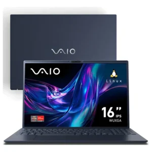 Notebook Vaio Fe16 Amd Ryzen 7-5825u Linux 32gb RAM 512gb Ssd Wi-Fi 6 Tela 16 Ips Wuxga Antirreflexo - Cinza Grafite - Vjfe69f11xb0221h - - Permite upgrade de memória RAM e SSD