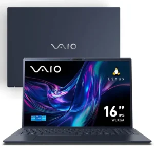 Notebook VAIO FE16 Intel Core i7-1355U Linux Debian 12 - 24GB RAM 512GB SSD Tela 16 IPS WUXGA Antirreflexo - Cinza Grafite - VJFE62F11X-B1311H