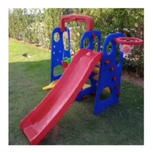 Playground Infantil 3 Em 1 Escorregador Cesta E Balanço Baby