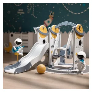 Playground Infantil Galáxia Com Balanço, Cesta De Basquete E