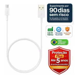 Plus do Brasil Cabo Usb Turbo Tipo C Compativel Com Samsung Galaxy S25 S24 Plus S23 Fe S22 S21 S20 A16 A15 A22 A13 A14 A55 A53 A54 A06 A05s A20 A21 Apple iPhone 17 16 15 Carplay Au