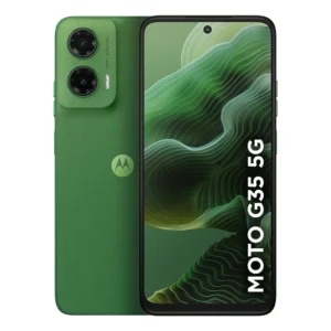 Smartphone Motorola Moto g35 5G - 128GB 12GB (4GB RAM+8GB Ram Boost) e Camera 50MP com AI NFC Tela 6.7 com Superbrilho - Verde - Vegan Leather