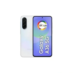 Smartphone Samsung Galaxy A36 5G 128GB 6GB RAM Câmera Tripla de até 50MP Selfie de 12MP IP67 Super AMOLED 6.7'' NFC Recursos AI Android e Segurança Snapdragon - Branco