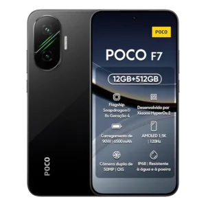 Xiaomi Poco F7 512gb 12gb ( Global ) + Carregador Brasileiro Cor Preto