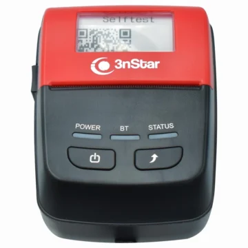 Impressora Térmica Portátil de Recibos 3NSTAR PPT205BT - Preto Vermelho