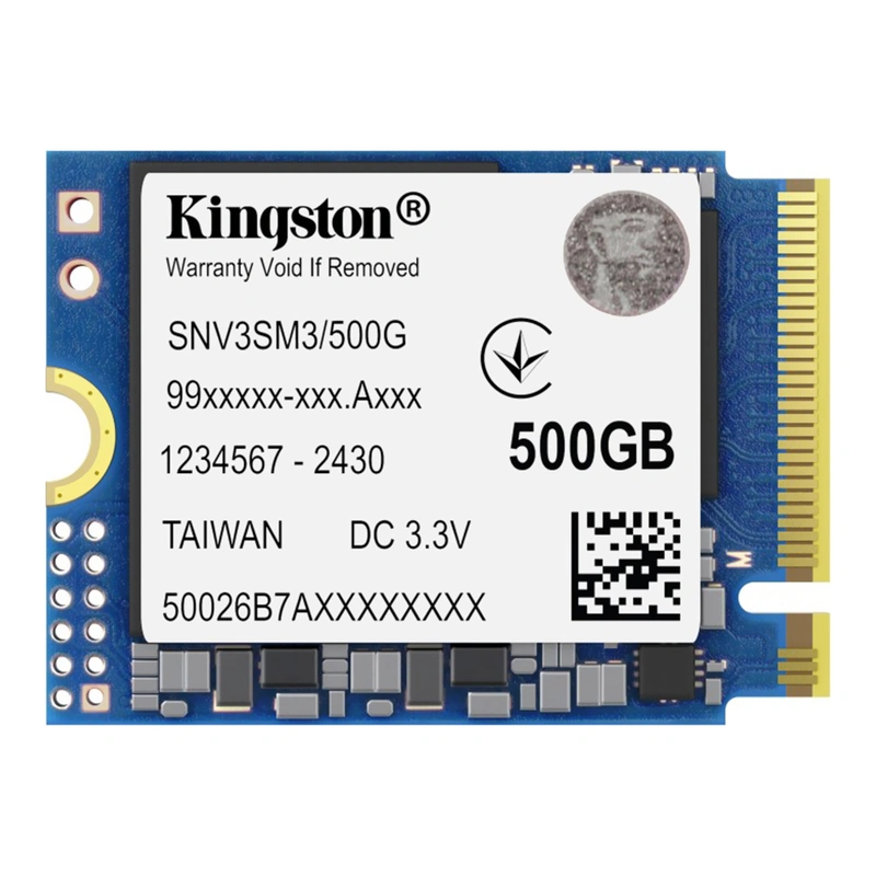 SSD Kingston M.2 500GB NV3 Mini NVMe - SNV3SM3500G PCIe 4.0 x4
